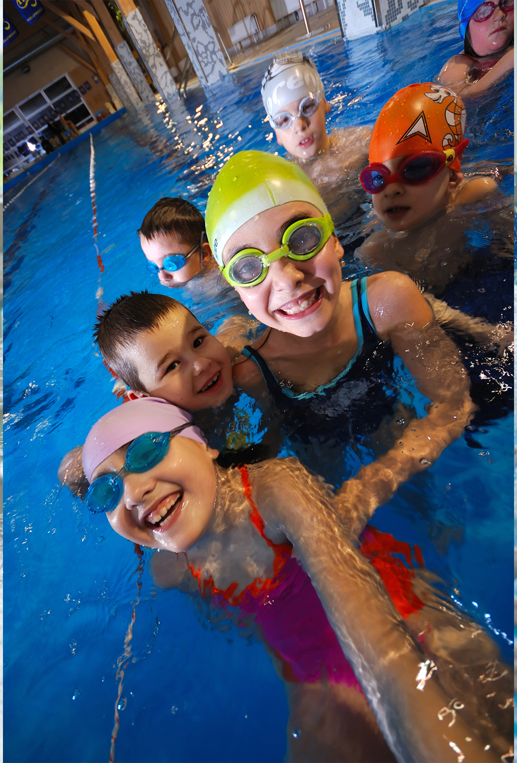 Private swimming lesson in progress at Swim 2 Me's pool